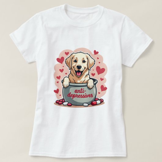 Golden Retriever T-shirt (Design voorkant)