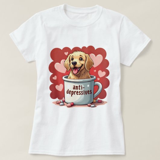 Golden Retriever T-shirt (Design voorkant)