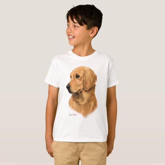 Golden Retriever T-shirt (Voorkant volledig)