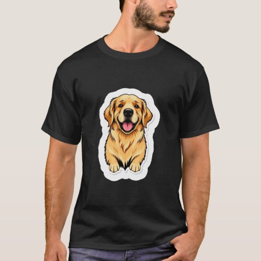 Golden Retriever T-Shirt (Voorkant)