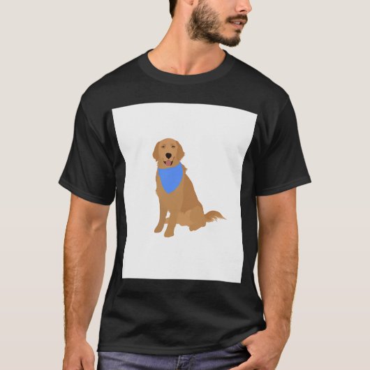Golden Retriever T-shirt (Voorkant)