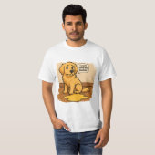 Golden Retriever T-Shirt Grappige grap (Voorkant volledig)