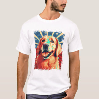 Golden Retriever T Shirt voor Kind Jongens Meisjes
