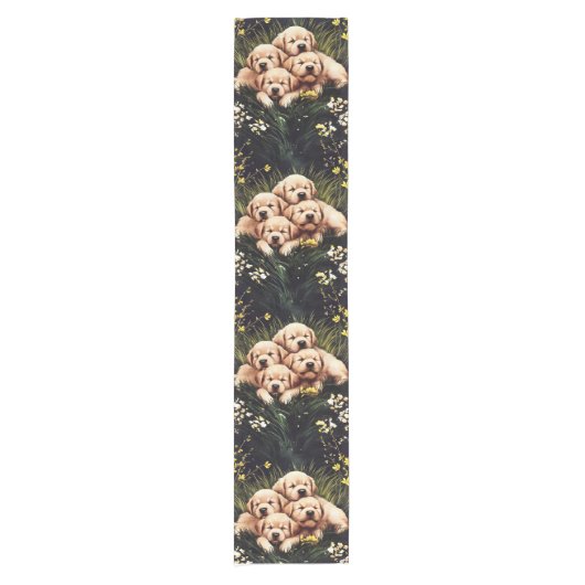 Golden Retriever Table Runner Korte Tafelloper (Voorkant)
