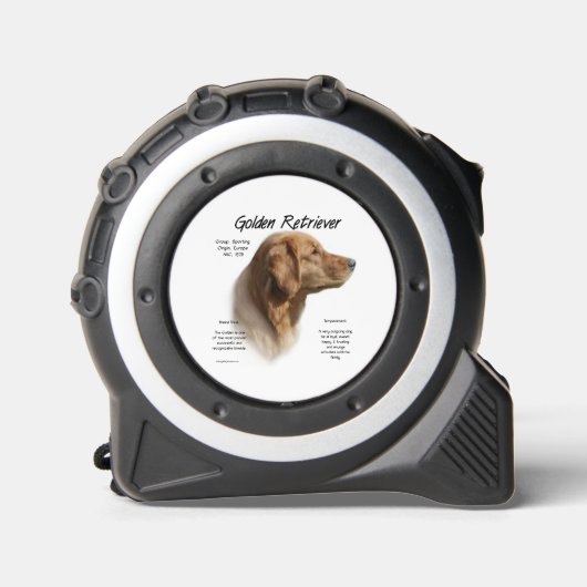 Golden Retriever Tape Measure Rolmaat (Voorkant)