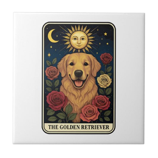 Golden Retriever Tegeltje (Voorkant)