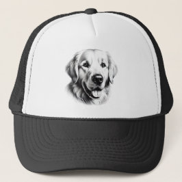 Golden Retriever tekenen Trucker Pet