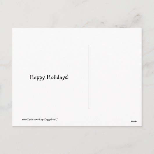 Golden Retriever Tell Santa Christmas Kaart (Achterkant)