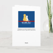 Golden Retriever Thanksgiving Hallo Kaart (Achterkant)