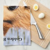 Golden Retriever Theedoek (Quarter Fold)