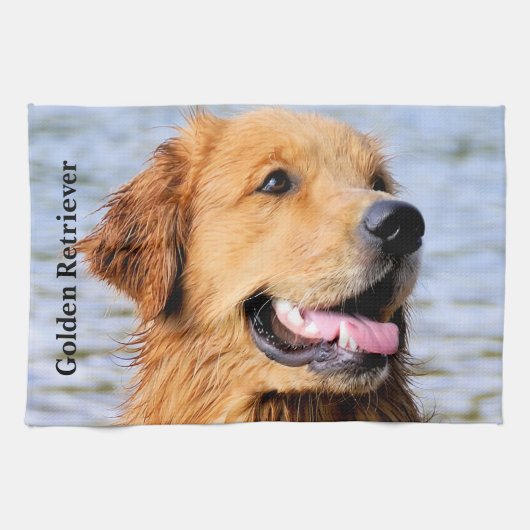 Golden Retriever Theedoek (Horizontaal)