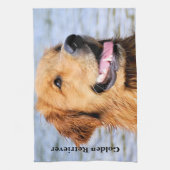 Golden Retriever Theedoek (Verticaal)