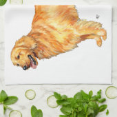 Golden Retriever Theedoek (Gevouwen)