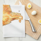 Golden Retriever Theedoek (Quarter Fold)