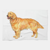 Golden Retriever Theedoek (Horizontaal)