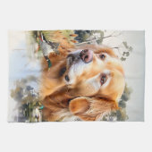 Golden Retriever Theedoek (Horizontaal)