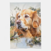 Golden Retriever Theedoek (Verticaal)