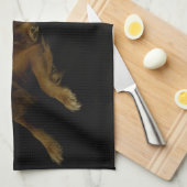 Golden Retriever Theedoek (Quarter Fold)