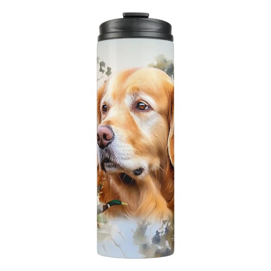 Golden Retriever Thermosbeker (Voorkant)