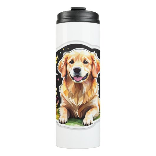 Golden Retriever Thermosbeker (Voorkant)