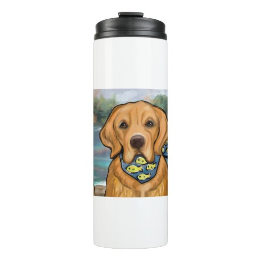 Golden Retriever Thermosbeker (Voorkant)