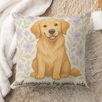 Golden Retriever Throw Pillow Gift for Dog Lovers  Kussen