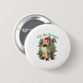 Golden Retriever ‘Tis Ronde Button 5,7 Cm (Voorkant /achterkant)