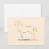 Golden Retriever Tissue Paper  Briefkaart (Voorkant / Achterkant)