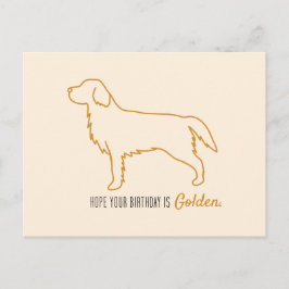 Golden Retriever Tissue Paper  Briefkaart