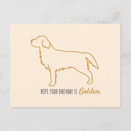 Golden Retriever Tissue Paper  Briefkaart (Voorkant)