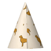 Golden Retriever Tissue Paper  Feesthoedjes (Achterkant)