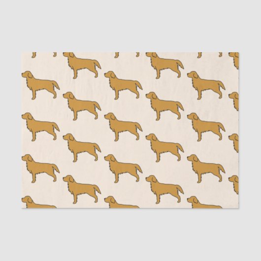 Golden Retriever Tissue Paper Tissuepapier (Voorkant)