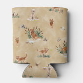 GOLDEN RETRIEVER TOILE Goud Blikjeskoeler (Achterkant)
