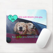 Golden Retriever Travel Friendship Muismat (Met muis)