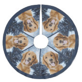 Golden Retriever Tree Skirt Kerstboom Rok (Voorkant)