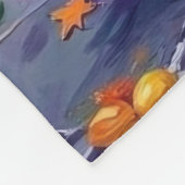 Golden Retriever Trick-or-Treating Halloween Fleece Deken (Hoek)