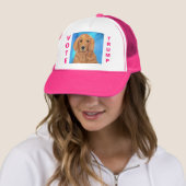 Golden Retriever Trucker Hat Trucker Pet (In situ)