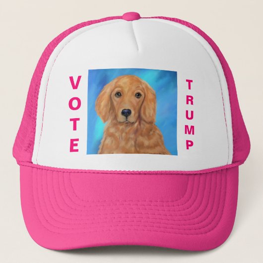 Golden Retriever Trucker Hat Trucker Pet (Voorkant)