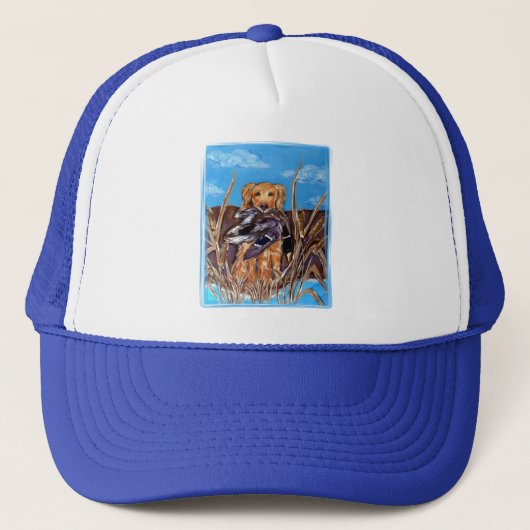 GOLDEN RETRIEVER TRUCKER PET (Voorkant)