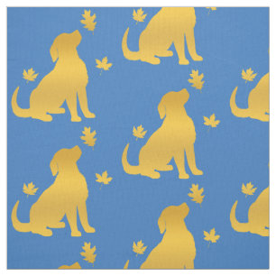 Golden Retriever tussen de valleien Stof