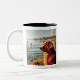 Golden Retriever Two Tone Coffee Mok