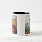 Golden Retriever Two Tone Coffee Mok (Center)