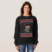 Golden Retriever Ugly Christmas Sweater Design (Voorkant volledig)