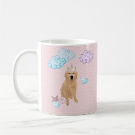 Golden Retriever Unicorn Koffiemok