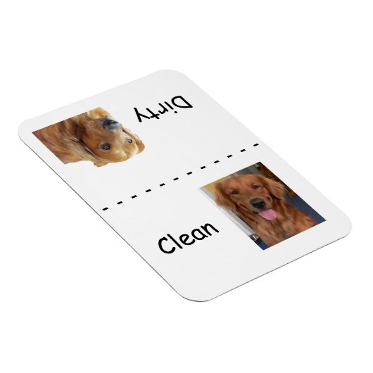 Golden Retriever Vaatwasser Magnet Magneet (Rechterzijde)