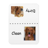 Golden Retriever Vaatwasser Magnet Magneet (Verticaal)
