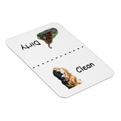 Golden Retriever Vaatwasser Magnet Magneet (Rechterzijde)