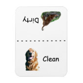 Golden Retriever Vaatwasser Magnet Magneet (Verticaal)