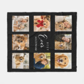 Golden Retriever Vader Collage Fleece Deken (Voorkant (Horizontaal))