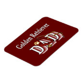 Golden Retriever Vader Magneet (Linkerzijde)